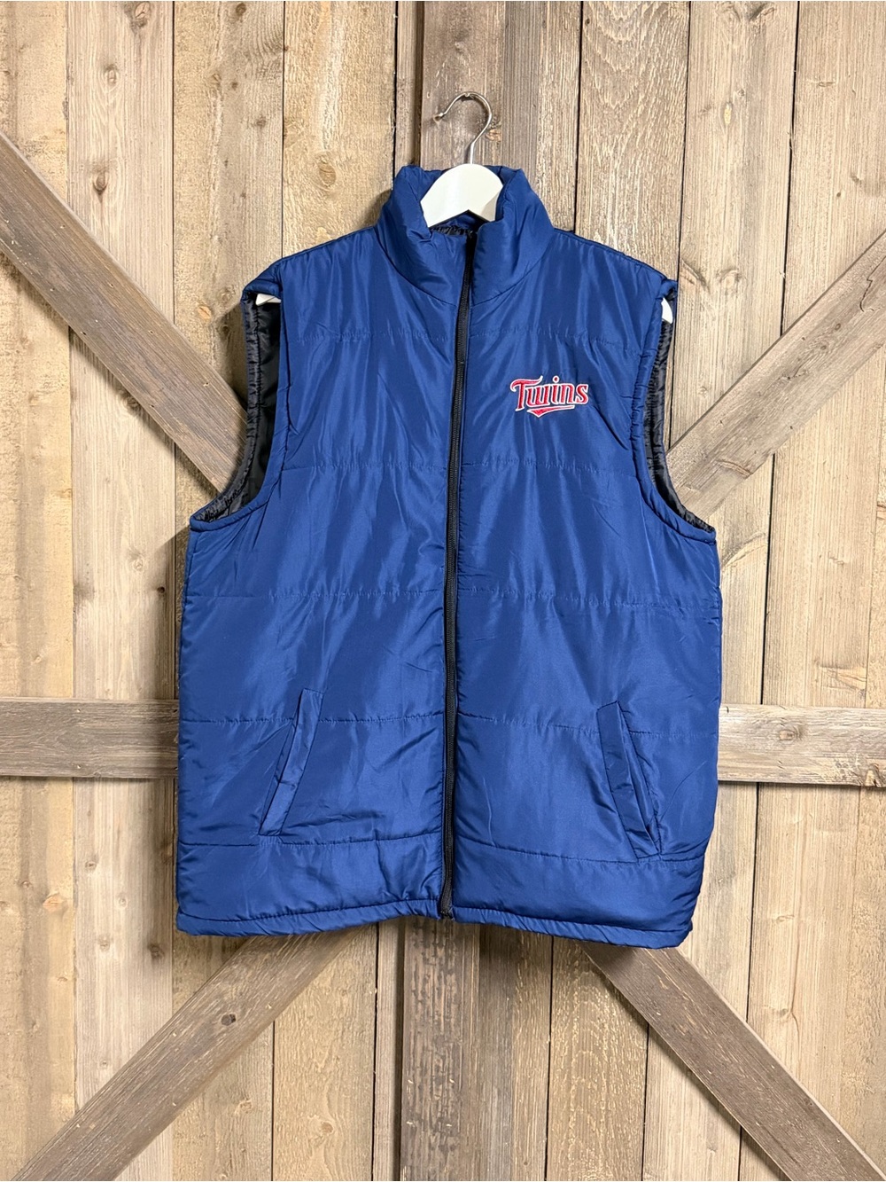 Twins Puffer Vest in Royal Blue